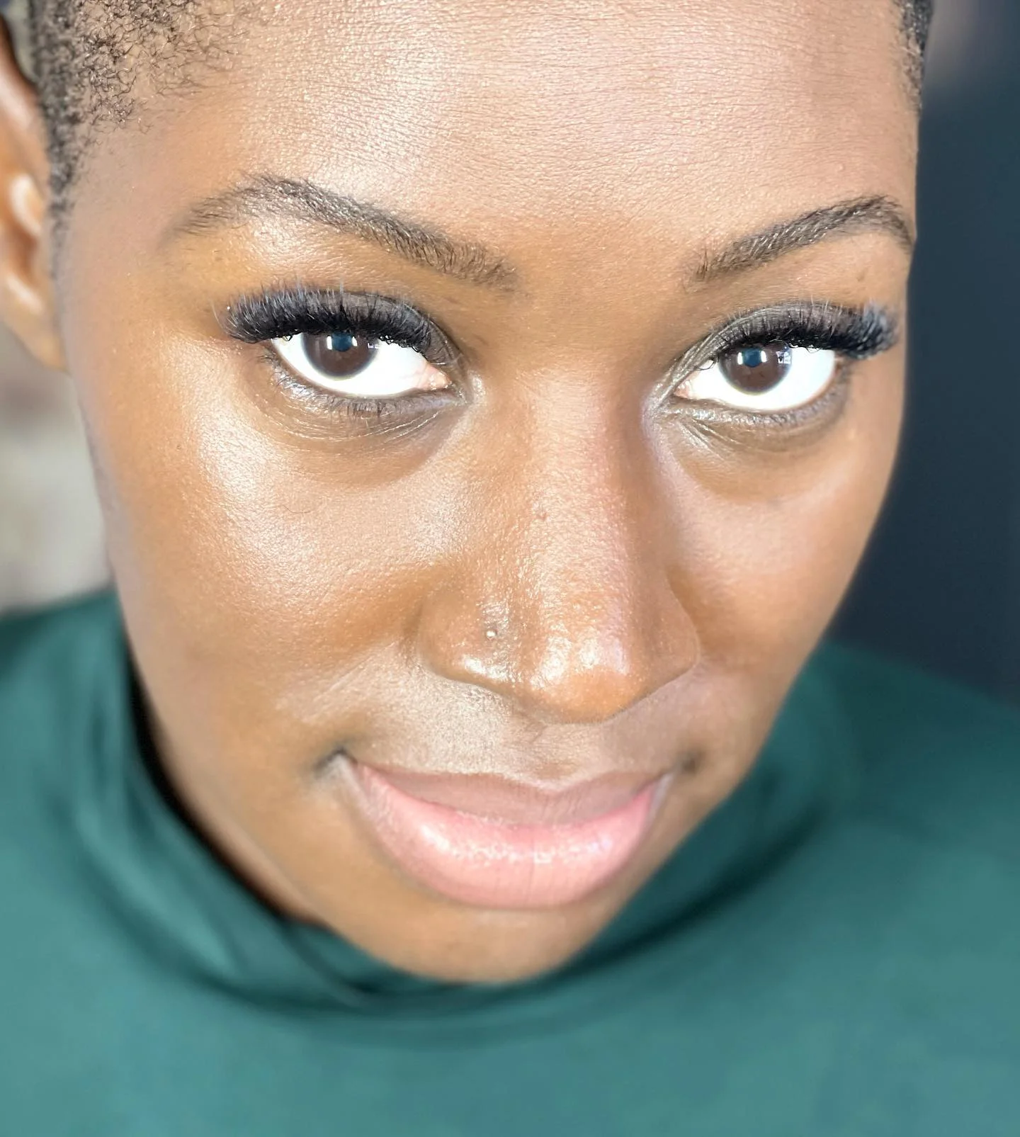 Natural lash extension result — clean and soft